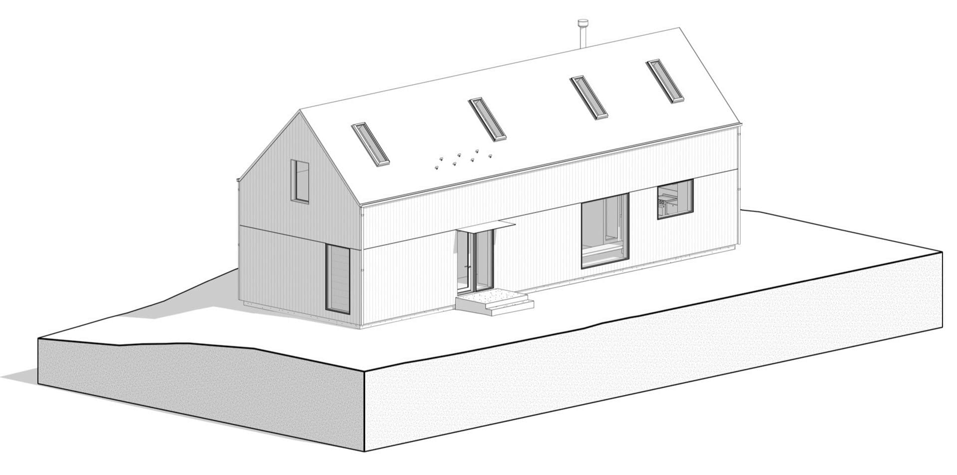 Cabin architectural floor plan