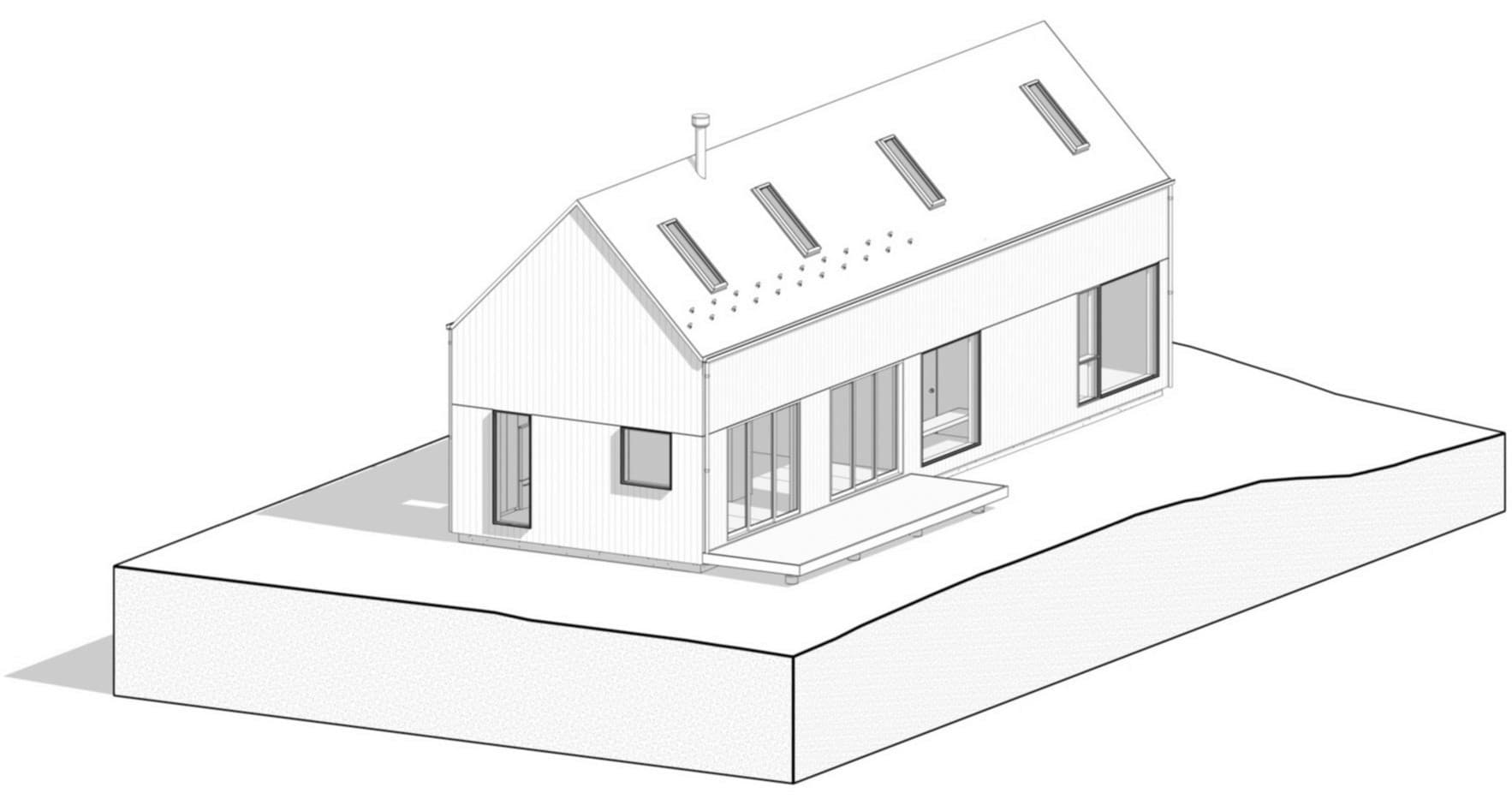 Cabin architectural floor plan