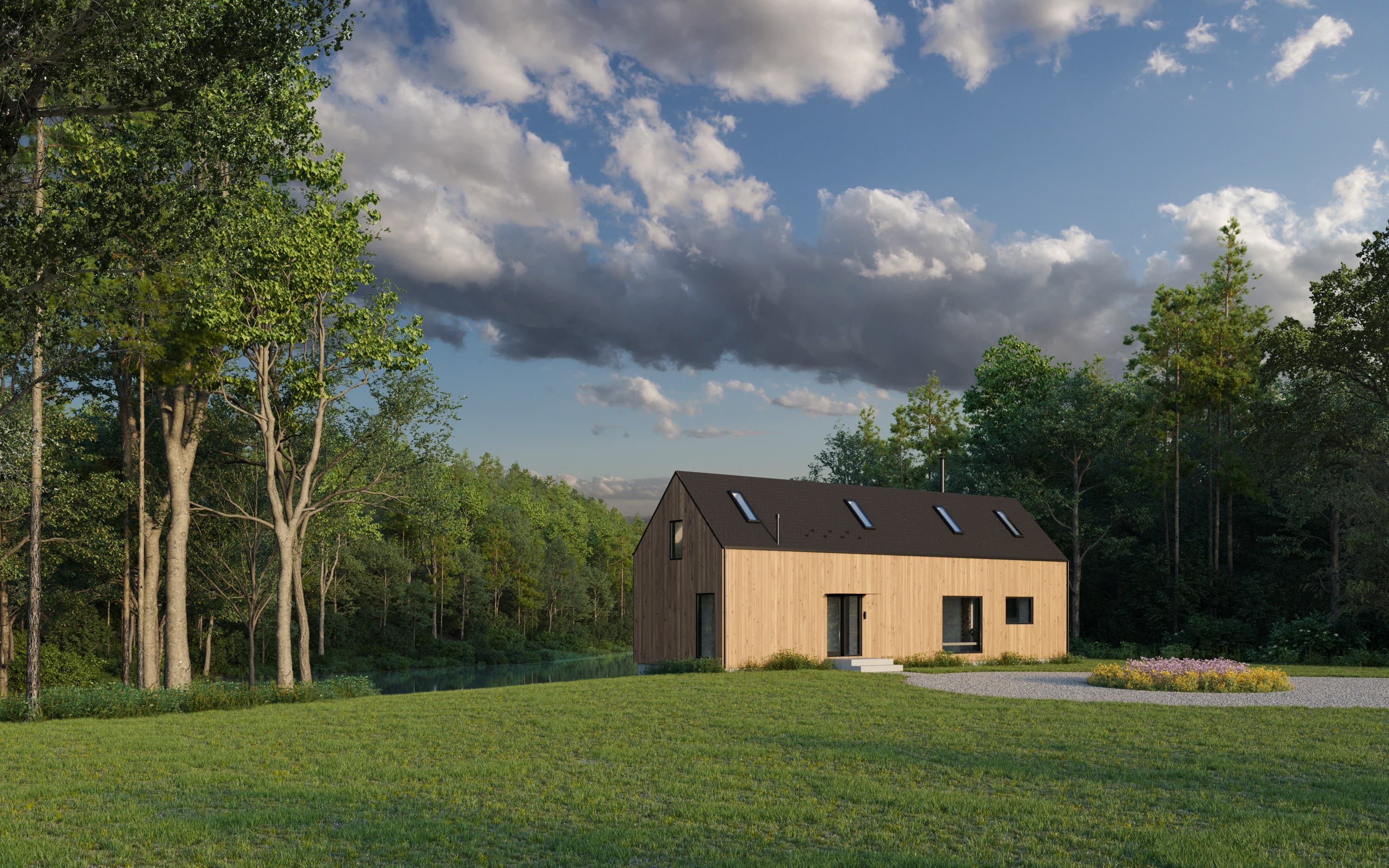 Paradise Lake cabin site in the Catskill Mountains