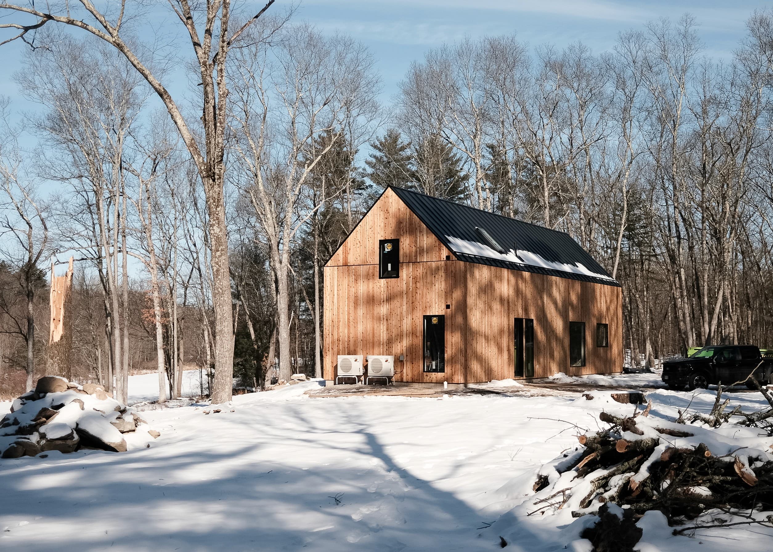 Cabin construction progress — January 24, 2026