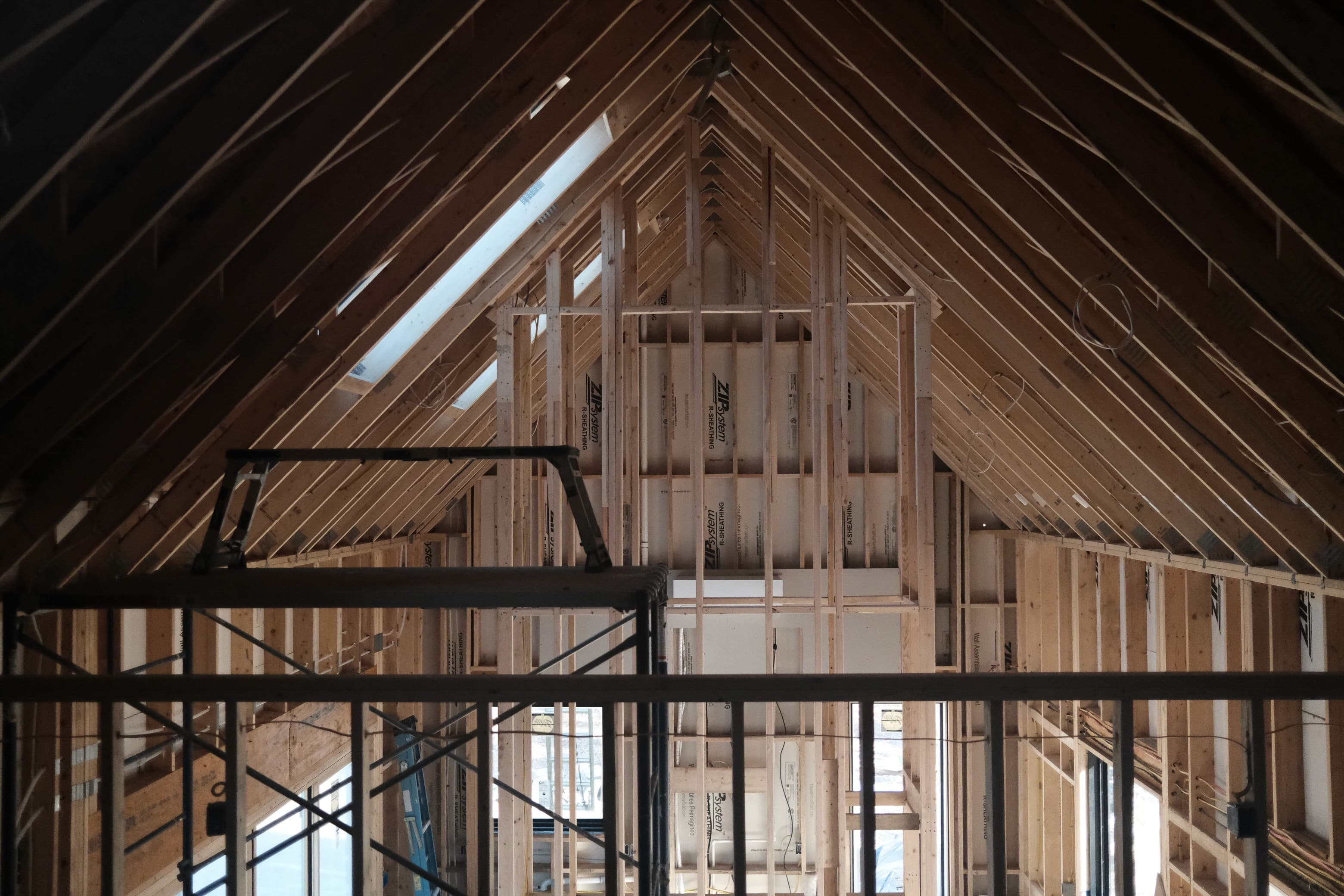 Cabin construction progress — January 24, 2026