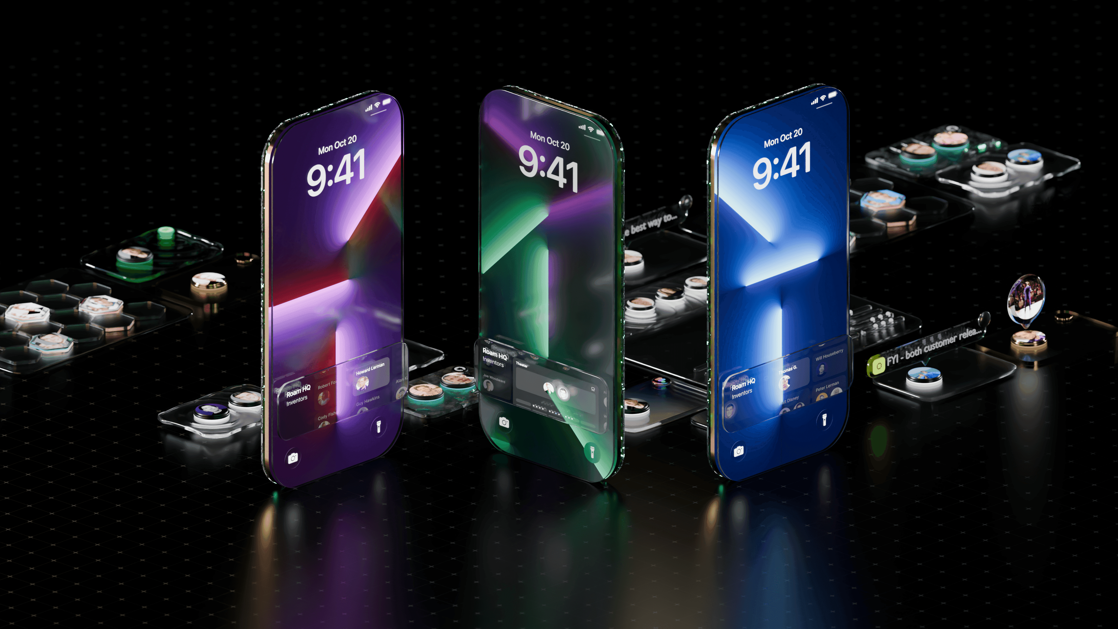 Roam virtual office lobby with customizable spaces